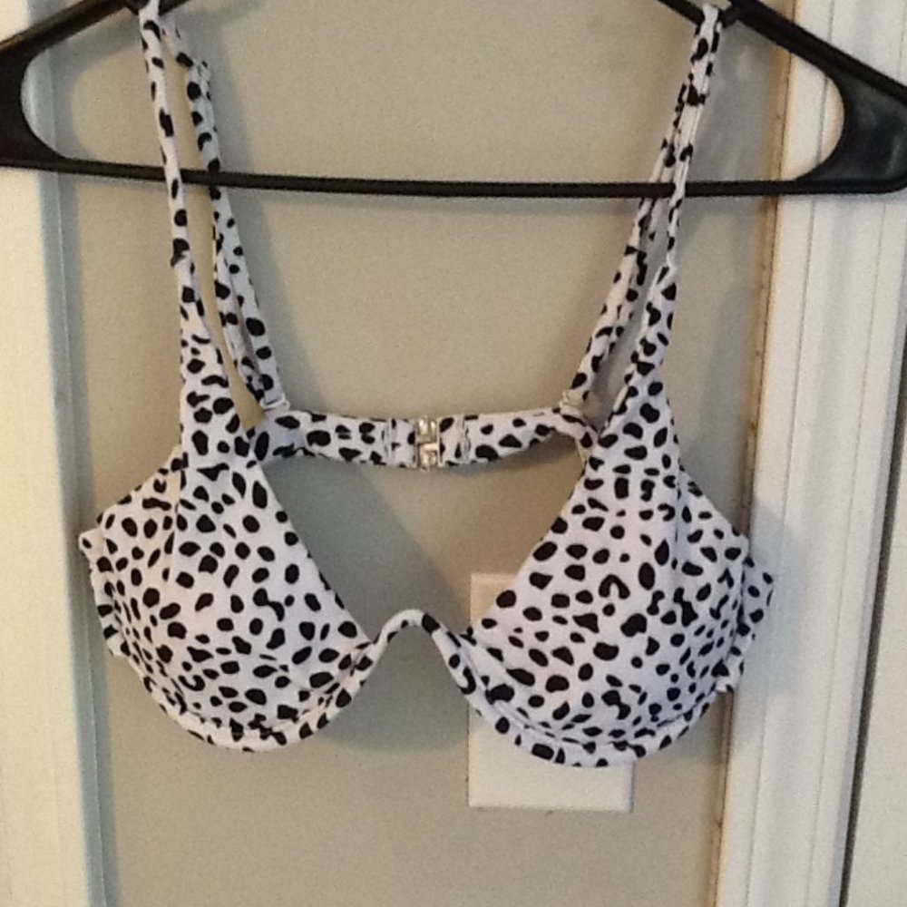 Dalmatian Print V wire Bikini Top